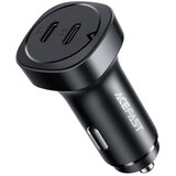 Acefast Avtopolnilec B2, 72W, 2x USB-C (črn), (20655325) | Shoptok.si