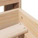 vidaXL Posteljni okvir brez vzmetnice 135x190 cm trdna borovina | Shoptok.si