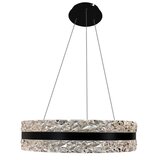  LED luster na sajli, sa prigušiva, LED/80W/230V 3000-6500K, crni + daljinski upravljač | Eponuda.com
