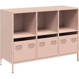  Komoda ružičasta 101,5x39x73,5 cm hladno valjani čelik | shoptok.hr
