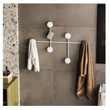 WALLXPERT zidna vješalica za žene, 6 kuka, bijela Cijene