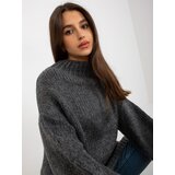 RUE PARIS Sweater-LC-SW-3018.97P-dark gray | Shoptok.si