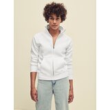 Fruit Of The Loom White women's sweatshirt with stand-up collar cene
