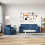  Set sofe 2 pcs Plava 198 x 78 x 80 cm tkanina | shoptok.hr