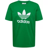 Adidas Majica 'Adicolor Trefoil' zelena / bela