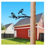 WALLXPERT decorative object figura bird on the branch 08 black | ePonuda.com