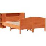 vidaXL Krevet s regalom za knjige bez madraca 160x200 cm od borovine | shoptok.hr