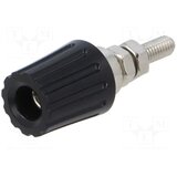  Banana konektor ženski ugradni 4mm PK110 crni Cijene