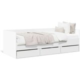  Dnevni krevet s ladicama bijeli 90 x 190 cm konstruirano drvo | shoptok.hr