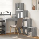 vidaXL s policom s pohranom Sivi hrast sonoma 101,5 x 149,5 x 149,5 cm | shoptok.hr