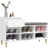 Ormarić za cipele bijeli 102 x 36 x 60 cm od konstruiranog drva | shoptok.hr