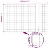 vidaXL set ograje Set 2 Siva Prašno lakirano jeklo 10 x 1 m Vzdržljivo | Shoptok.si