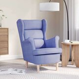 vidaXL Fotelja traper-plava 74x84x100 cm od tkanine | shoptok.hr