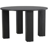 Venture Home Juno okrugli blagovaonski stol ⌀120 cm, crni | shoptok.hr