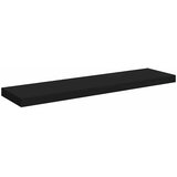  Plutajuća zidna polica crna 90 x 23,5 x 3,8 cm MDF | shoptok.hr