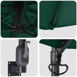  Vrtni suncobran Zelena 248 x 248 x 148 cm Poliester i čelik | shoptok.hr