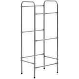 Police za pohranu za 3 sanduka srebrne 50 x 33 x 116 cm čelične | shoptok.hr