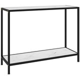 vidaXL konzolni stol bijeli 100 x 35 x 75 cm od kaljenog stakla Cijene