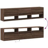 vidaXL Zidni TV ormarić LED smeđa boja hrasta 180x31x45 cm | shoptok.hr