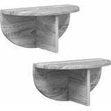  Polica na zidu Zidne 2 pcs Siva Sonoma 38 x 19 x 19 cm | shoptok.hr