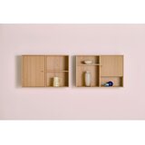 Hammel Furniture Stenski regal v hrastovem dekorju v naravni barvi 89x61 cm Mistral – | Shoptok.si