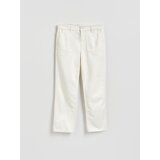 Reserved Straight fit traperice - krem | shoptok.hr