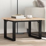  Stolić za kavu O-oblika 60x60x40,5 cm od borovine i čelik | shoptok.hr