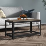 vidaXL Klubska mizica siva in črna 90x45x45 cm MDF in železo Cene