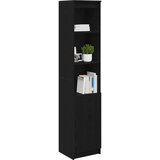 vidaXL Visoka ploča crni hrast 37,5x35x180 cm izrađeno drvo | shoptok.hr