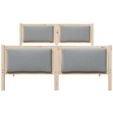  Krevetna konstrukcija Svijetlo siva 135 x 190 cm tkanina | shoptok.hr