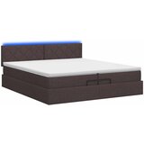  od pjene s madracem i LED-om Tamno smeđa 200 x 200 cm | shoptok.hr