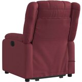  Masažni naslanjač s funkcijo vstajanja vinsko rdeče blago, (20920896) | Shoptok.si