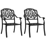  3-dijelni bistro set od lijevanog aluminija crni | shoptok.hr