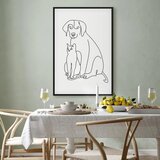  Slika - Best Friends (1 Part) Vertical 40x60 U crnom drvenom okviru | shoptok.hr