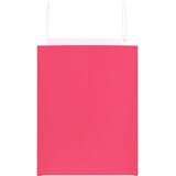  Papirnate vrećice 250 kom s ručkama ružičaste 32x22x28 cm | shoptok.hr