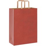  Papirnate vrećice 250 kom s ručkama crvene 26x12x35 cm | shoptok.hr
