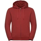 RUSSELL Men's Authentic Melange Zipped Hooded Sweat