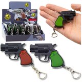 Mini privjesak za ključeve revolver s LED diodama i laseroom 6.5 cm - uzorak šaljemo nasumično Cijene