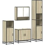 vidaXL 4-dijelni set kupaonskog namještaja boja hrasta sonome drveni | shoptok.hr