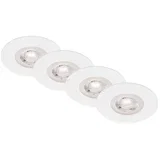KOMPLET 4x LED ugradno plafonsko svetlo za kupatilo LED/4,9W/230V IP44 belo