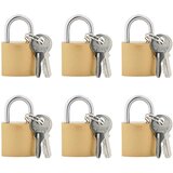  zaključavanje s ključevima 6 pcs Mjed Željezo | shoptok.hr