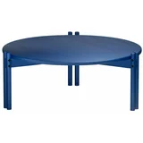 Karup Design Modra okrogla mizica iz masivnega bora ø 80 cm Sticks –
