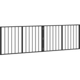 Vrata za pse 2 pcs Crna 100 x 60 cm Cinkani čelik | Shoptok.si