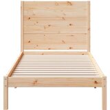  Dugi okvir kreveta bez madraca bijeli 90x210 cm masivno drvo | shoptok.hr