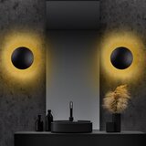 Opviq lights Crna/u bakrenoj boji LED zidna lampa ø 25 cm Yosma – | shoptok.hr