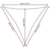  Jedro protiv sunca od tkanine Oxford trokutasto 3x3x3 m smeđe | shoptok.hr