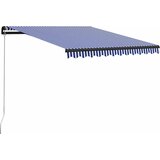 Tenda na ručno uvlačenje 350 x 250 cm plavo-bijela | shoptok.hr