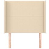  Uzglavlje s ušima krem 93x16x118/128 cm od tkanine | shoptok.hr