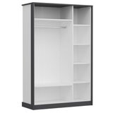 Hanah home ormar life white anthracite | ePonuda.com