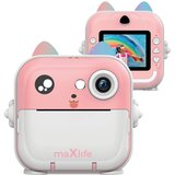 Maxlife fotoaparat s tiskalnikom MXPC-100, roza | Shoptok.si